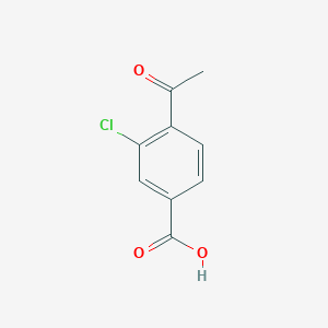 molecular formula C9H7ClO3 B1401222 4-乙酰-3-氯苯甲酸 CAS No. 57542-72-0