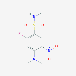 molecular formula C9H12FN3O4S B1401224 4-二甲氨基-2-氟-N-甲基-5-硝基-苯磺酰胺 CAS No. 1301761-75-0