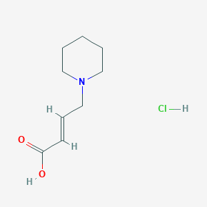 B1401234 (E)-4-(piperidin-1-yl)but-2-enoic acid hydrochloride CAS No. 221128-49-0