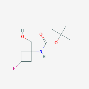 molecular formula C10H18FNO3 B1401237 1-(Boc-氨基)-3-氟环丁烷-1-甲醇 CAS No. 1232365-48-8