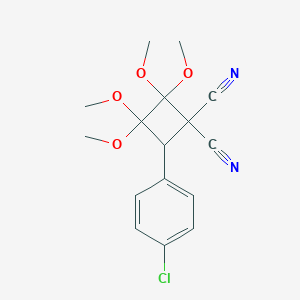 4-(4-Chlorophenyl)-2,2,3,3-tetramethoxycyclobutane-1,1-dicarbonitrile