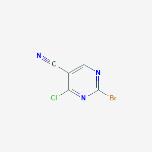 2-Bromo-4-chloropyrimidine-5-carbonitrile