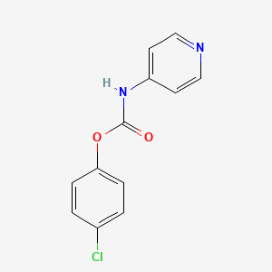 molecular formula C12H9ClN2O2 B1401244 (4-Chlorophenyl) N-pyridin-4-ylcarbamate CAS No. 161122-76-5