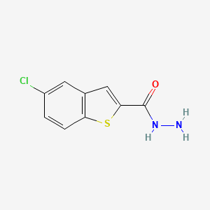 molecular formula C9H7ClN2OS B1401245 5-氯-1-苯并噻吩-2-碳酰肼 CAS No. 87999-20-0