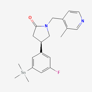 (r)-4-(3-Fluoro-5-(trimethylstannyl)phenyl)-1-((3-methylpyridin-4-yl)methyl)pyrrolidine-2-one