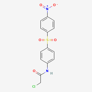 2-Chloro-n-{4-[(4-nitrophenyl)sulfonyl]phenyl}acetamide