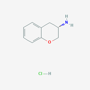 molecular formula C9H12ClNO B1401249 (S)-色满-3-胺盐酸盐 CAS No. 59108-54-2