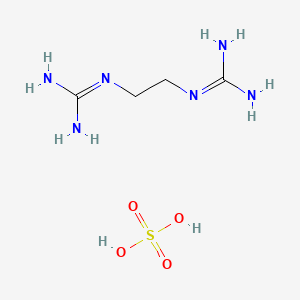 molecular formula C4H14N6O4S B14012498 2-[2-(Diaminomethylideneamino)ethyl]guanidine; sulfuric acid CAS No. 2016-94-6