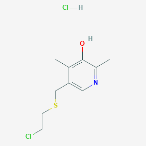 5-(2-Chloroethylsulfanylmethyl)-2,4-dimethyl-pyridin-3-ol