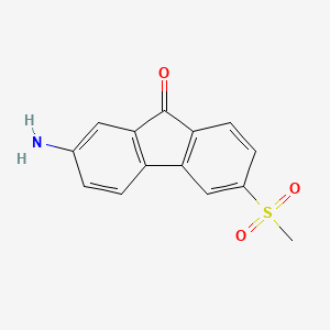 2-Amino-6-(methylsulfonyl)-9h-fluoren-9-one