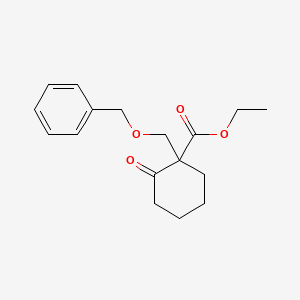 Ethyl 2-oxo-1-(phenylmethoxymethyl)cyclohexane-1-carboxylate