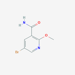 molecular formula C7H7BrN2O2 B1401264 5-溴-2-甲氧基烟酰胺 CAS No. 1245646-66-5