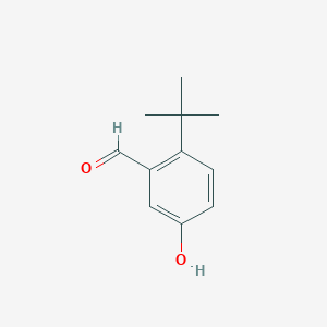 molecular formula C11H14O2 B14012644 2-Tert-butyl-5-hydroxybenzaldehyde 