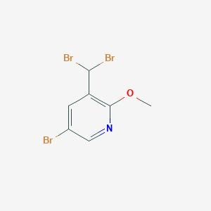 5-Bromo-3-(dibromomethyl)-2-methoxypyridine