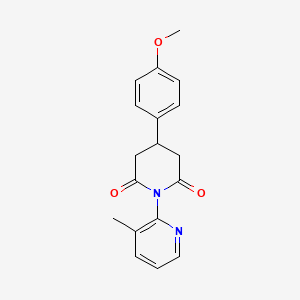 4-(4-Methoxyphenyl)-1-(3-methylpyridin-2-yl)piperidine-2,6-dione