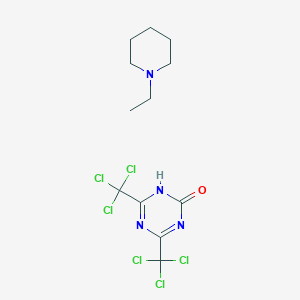 4,6-bis(trichloromethyl)-1H-1,3,5-triazin-2-one;1-ethylpiperidine