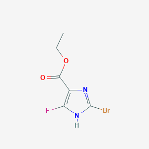 ethyl 2-bromo-5-fluoro-1H-imidazole-4-carboxylate