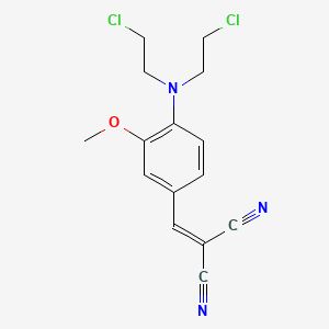 Propanedinitrile, 2-[[4-[bis(2-chloroethyl)amino]-3-methoxyphenyl]methylene]-