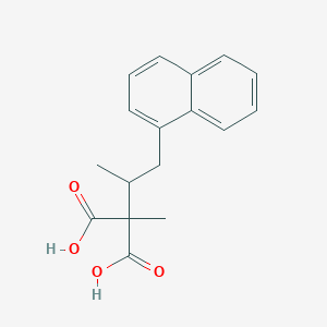 2-Methyl-2-(1-naphthalen-1-ylpropan-2-yl)propanedioic acid