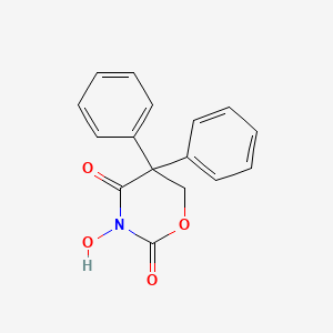 3-Hydroxy-5,5-diphenyl-1,3-oxazinane-2,4-dione