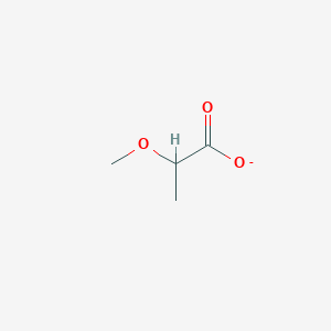 molecular formula C4H7O3- B14012824 Methylmethoxyacetate 