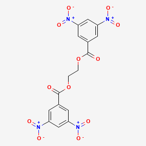 molecular formula C16H10N4O12 B14012838 Ethylene glycol bis(3,5-dinitrobenzoate) CAS No. 60317-39-7