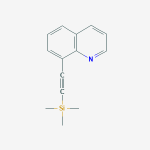 molecular formula C14H15NSi B1401290 8-((三甲基甲硅烷基)乙炔基)喹啉 CAS No. 895164-50-8