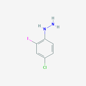 molecular formula C6H6ClIN2 B1401296 (4-Chloro-2-iodophenyl)hydrazine CAS No. 29654-03-3