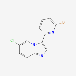 molecular formula C12H7BrClN3 B1401298 3-(6-Bromopyridin-2-yl)-6-chloroimidazo[1,2-a]pyridine CAS No. 1044733-65-4