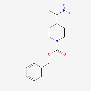 molecular formula C15H22N2O2 B1401302 苄基 4-(1-氨基乙基)哌啶-1-羧酸酯 CAS No. 863560-19-4
