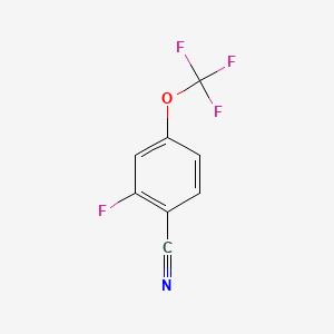 molecular formula C8H3F4NO B1401305 2-Fluoro-4-(trifluoromethoxy)benzonitrile CAS No. 1240256-78-3