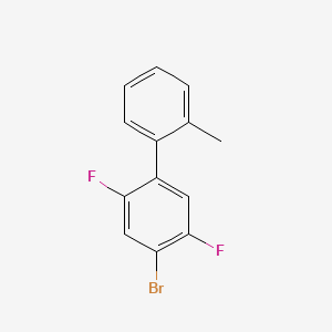 molecular formula C13H9BrF2 B14013096 4-Bromo-2,5-difluoro-2'-methyl-1,1'-biphenyl 