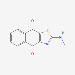 molecular formula C12H8N2O2S B1401316 2-(Methylamino)naphtho[2,3-d]thiazole-4,9-dione CAS No. 80937-12-8