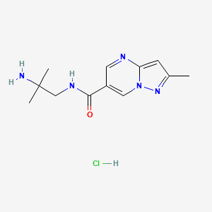 N-(2-amino-2-methylpropyl)-2-methylpyrazolo[1,5-a]pyrimidine-6-carboxamide HCl