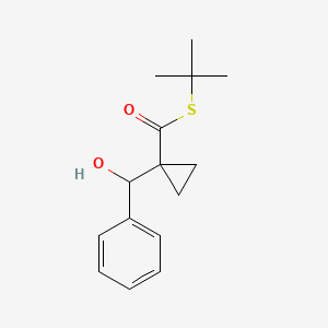 S-tert-butyl 1-[hydroxy(phenyl)methyl]cyclopropane-1-carbothioate