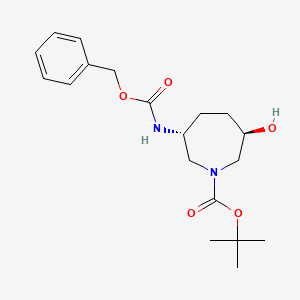 tert-butyl (3R,6R)-3-{[(benzyloxy)carbonyl]amino}-6-hydroxyazepane-1-carboxylate