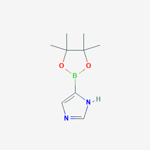 molecular formula C9H15BN2O2 B1401324 4-(4,4,5,5-四甲基-1,3,2-二氧杂硼环-2-基)-1H-咪唑 CAS No. 1203671-64-0