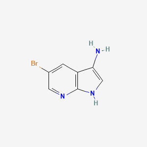 molecular formula C7H6BrN3 B1401325 5-Bromo-1H-pyrrolo[2,3-b]pyridin-3-amine CAS No. 507462-51-3