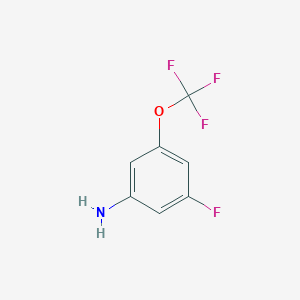molecular formula C7H5F4NO B1401335 3-氟-5-(三氟甲氧基)苯胺 CAS No. 1352999-96-2