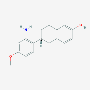 (6R)-6-(2-amino-4-methoxyphenyl)-5,6,7,8-tetrahydronaphthalen-2-ol