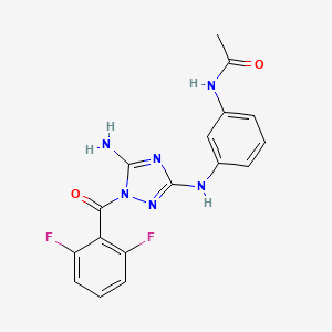 N-(3-((5-Amino-1-(2,6-difluorobenzoyl)-1H-1,2,4-triazol-3-YL)amino)phenyl)acetamide