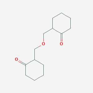 molecular formula C14H22O3 B14013445 2,2'-(Oxydimethanediyl)dicyclohexanone CAS No. 5394-54-7