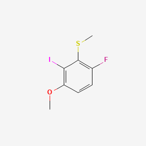 molecular formula C8H8FIOS B14013464 (6-Fluoro-2-iodo-3-methoxyphenyl)(methyl)sulfane 