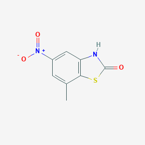 molecular formula C8H6N2O3S B140135 7-methyl-5-nitrobenzo[d]thiazol-2(3H)-one CAS No. 131908-89-9