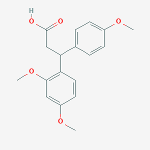 3-(2,4-Dimethoxyphenyl)-3-(4-methoxyphenyl)propanoic acid