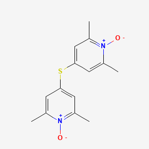 4-(2,6-Dimethyl-1-oxidopyridin-1-ium-4-yl)sulfanyl-2,6-dimethyl-1-oxidopyridin-1-ium