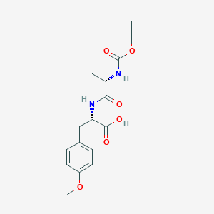 (S)-2-((S)-2-((tert-butoxycarbonyl)amino)propanamido)-3-(4-methoxyphenyl)propanoic acid