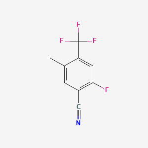 molecular formula C9H5F4N B1401365 2-氟-5-甲基-4-(三氟甲基)苯甲腈 CAS No. 1323966-20-6