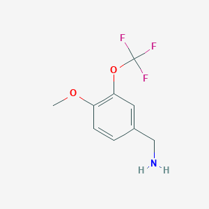 molecular formula C9H10F3NO2 B1401366 4-甲氧基-3-(三氟甲氧基)苯甲胺 CAS No. 1261865-55-7