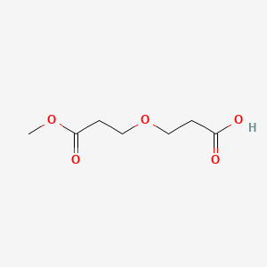 molecular formula C7H12O5 B14013664 3-(3-Methoxy-3-oxopropoxy)propanoic acid 